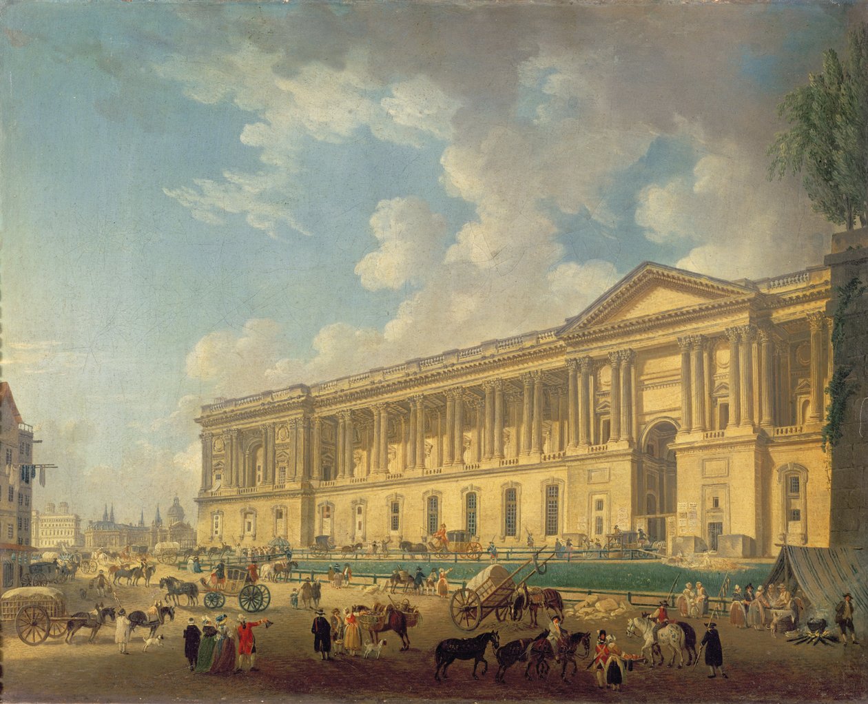 लौवर का उपनिवेश। c.1770 द्वारा पियरे एंटोनी डिमाची