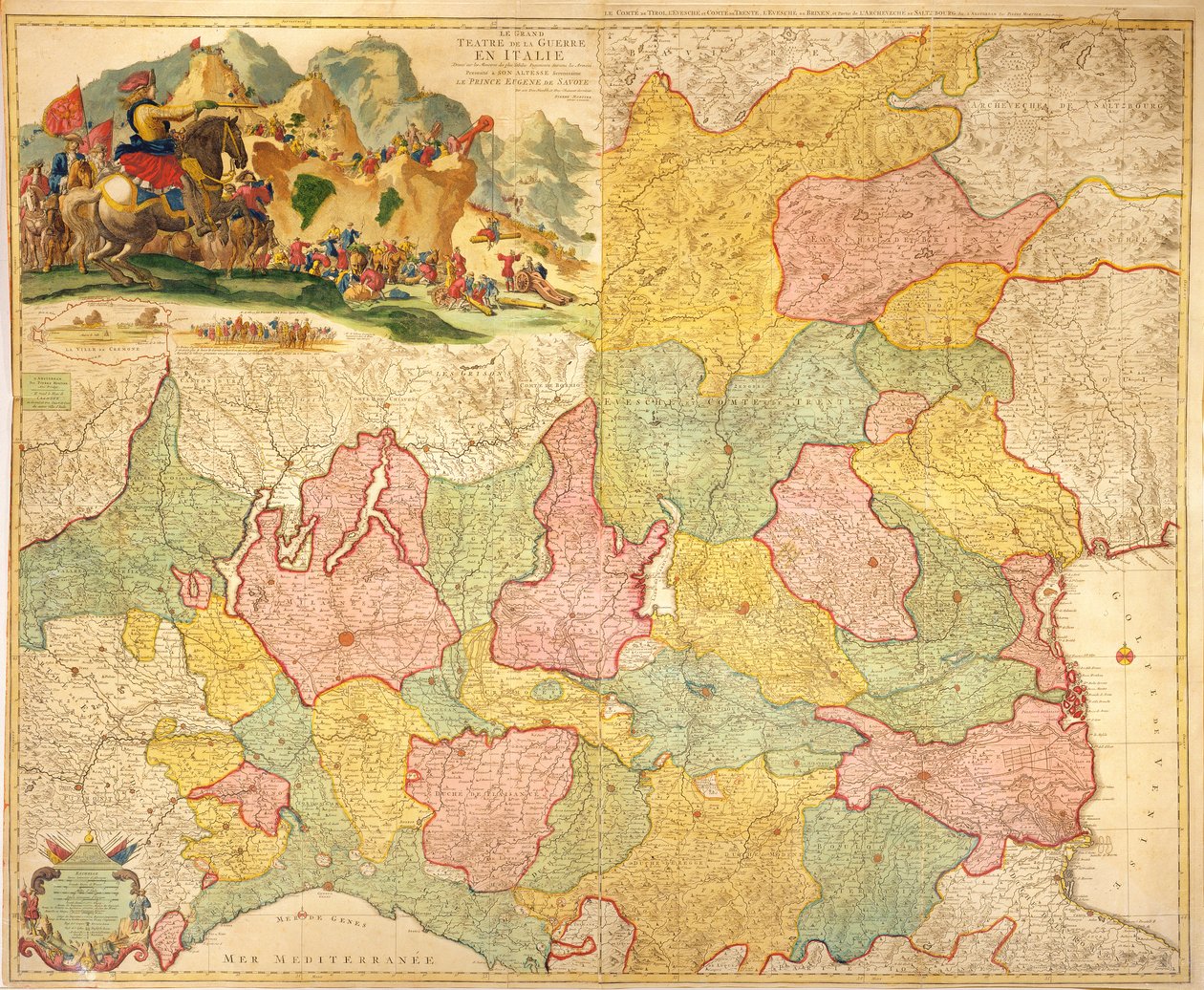 इटली में युद्ध का रंगमंच, 1720 द्वारा पियरे मोर्टियर