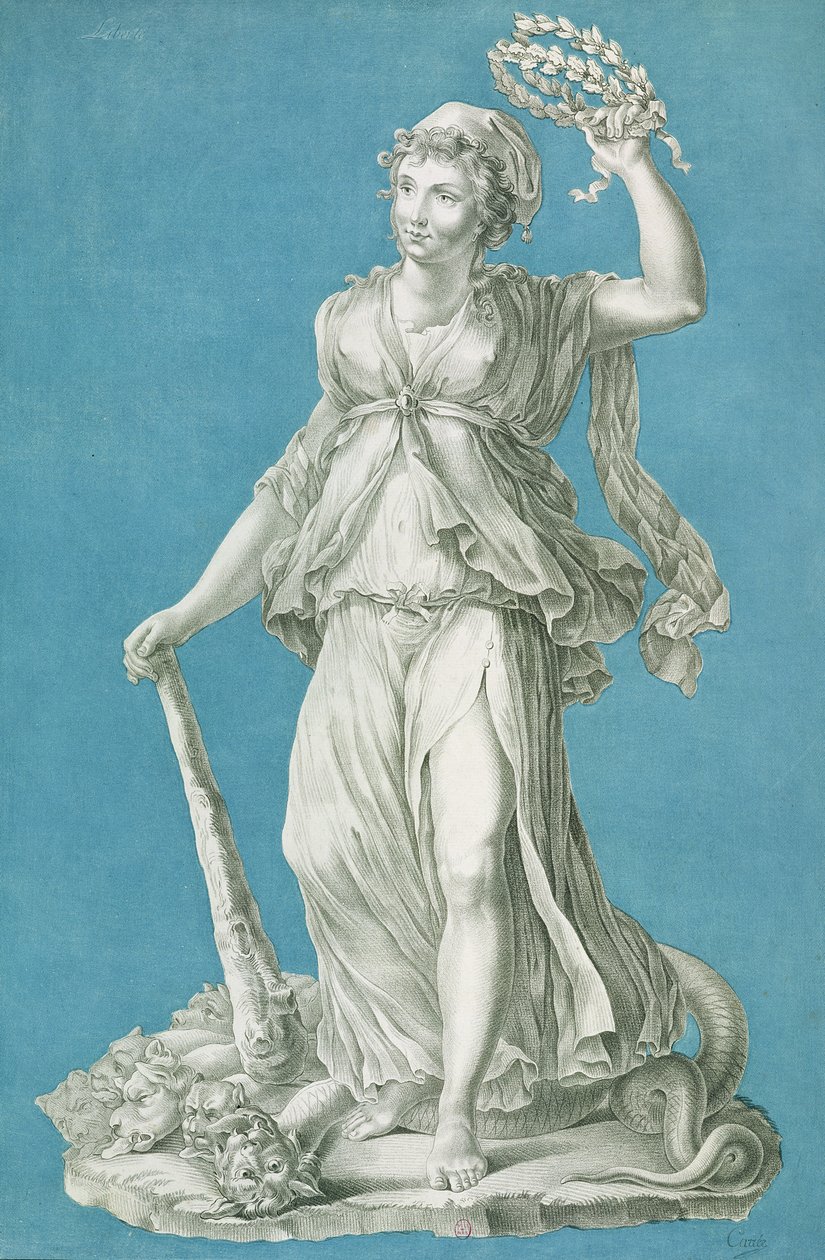 लिबर्टी, c.1793 द्वारा पियरे थॉमस ले क्लर्क