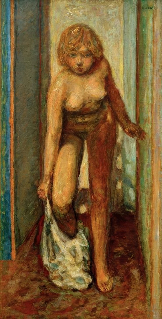 Femme se déshabillant (आराध्य महिला की तलाश) द्वारा पियरे बोनार्ड