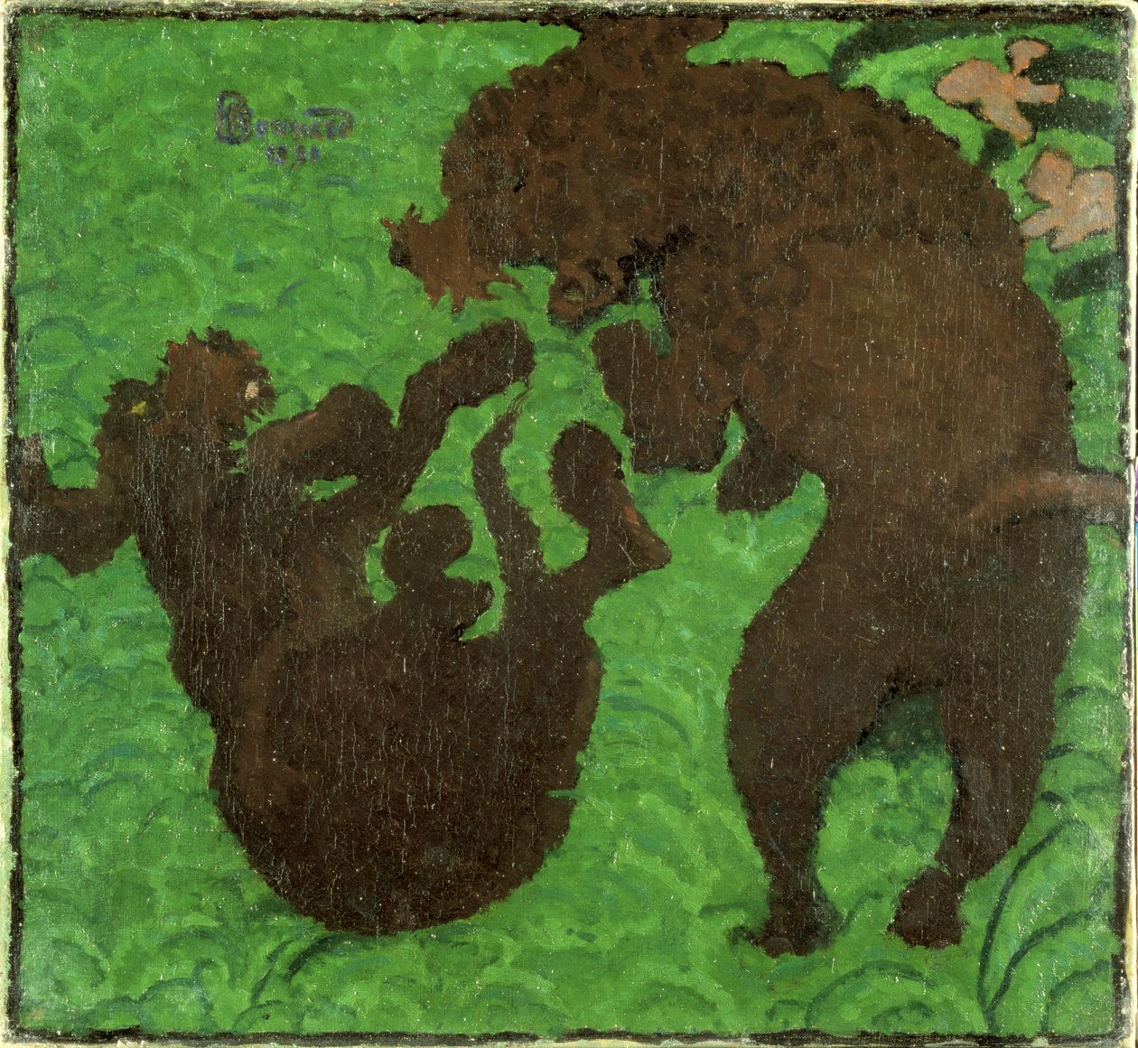 दो पूडल, 1891 द्वारा पियरे बोनार्ड