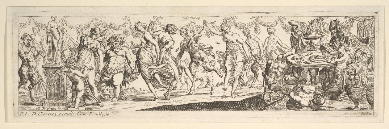 Bacchanal, 1615-42.  द्वारा पियरे ब्रेबिटे