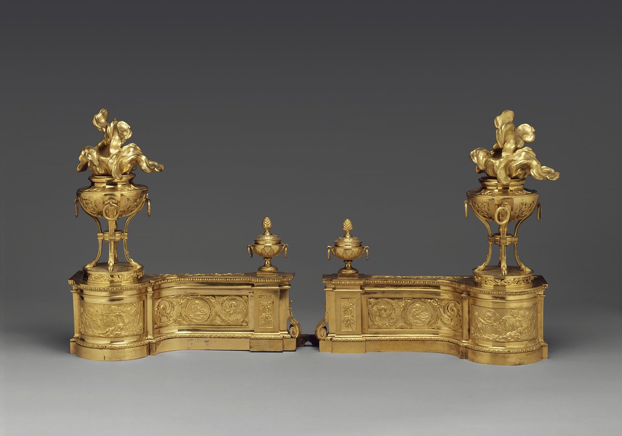 एन्डिरोंस, c.1770-80 (गिल्ट कांस्य) द्वारा पियरे मुँहवाला