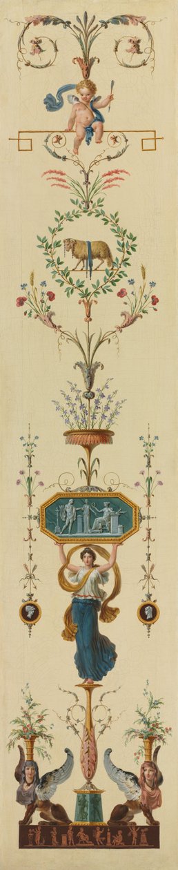 सजावटी पैनल, 1790s। द्वारा पियरे रूसो