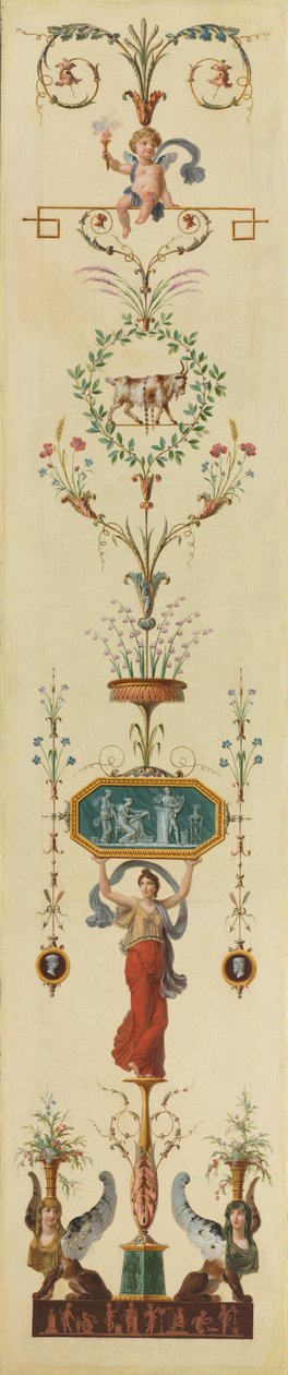 सजावटी पैनल, 1790s। द्वारा पियरे रूसो