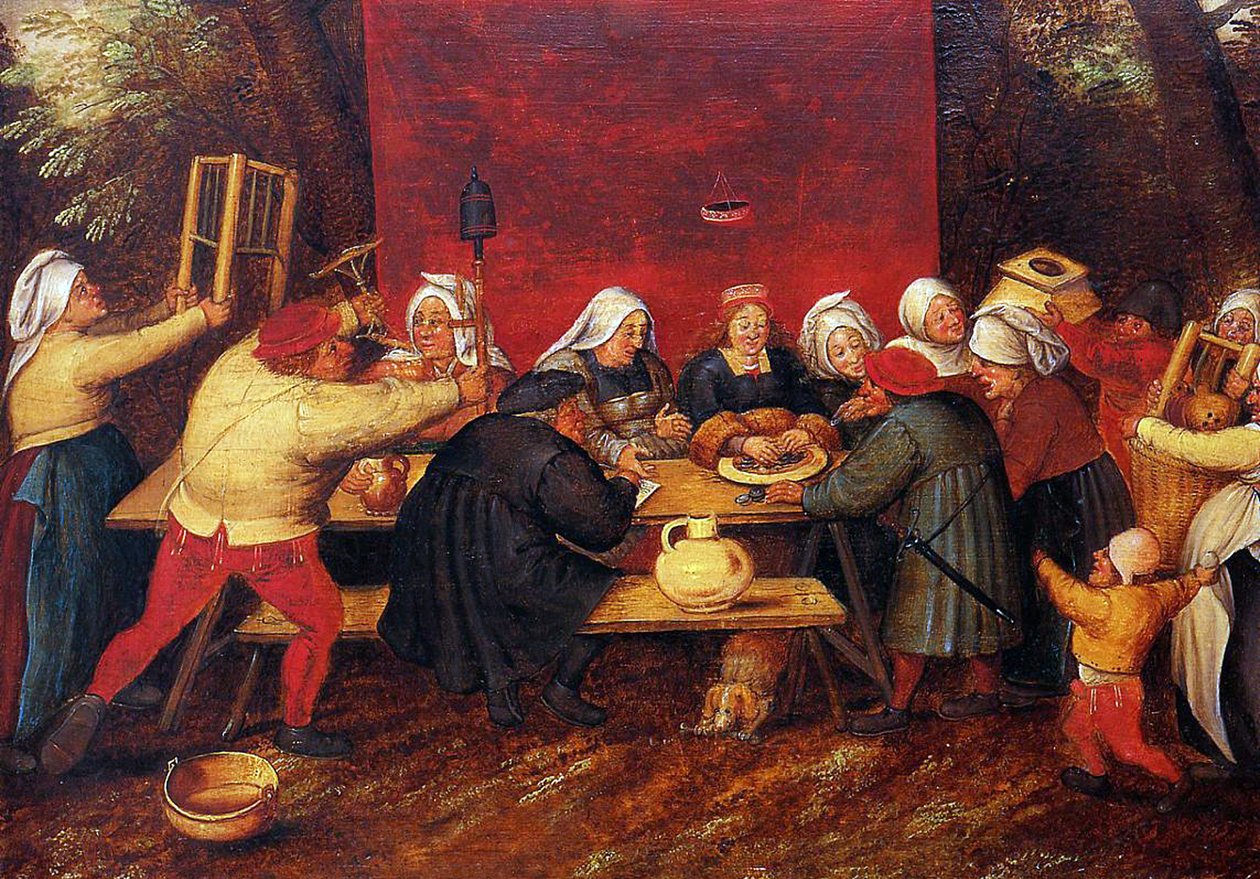 द वेडिंग प्रेजेंट्स, c.1619 द्वारा पीटर ब्रूघेल द यंगर