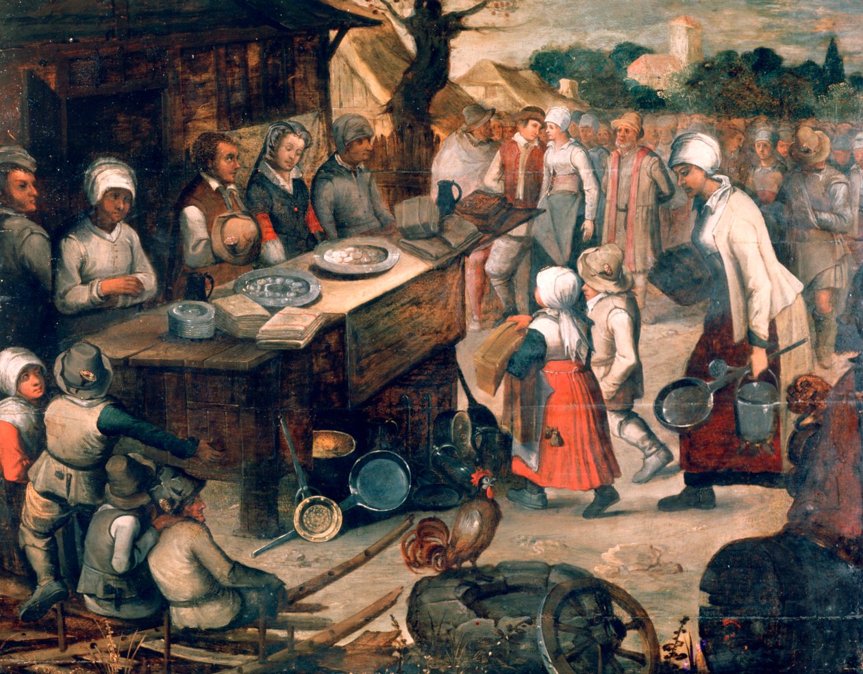 उपहारों की प्रस्तुति, c1584-1638 द्वारा पीटर ब्रूघेल द यंगर