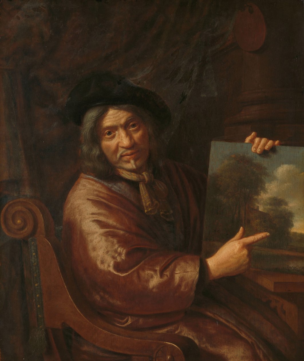 सेल्फ-पोर्ट्रेट, 1640-1650। द्वारा पीटर जांज़ वान आशो