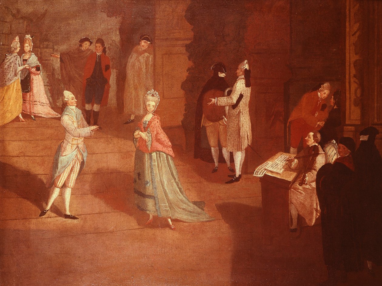 पिएत्रो लोंगी (1701-1785) द्वारा नृत्य पूर्वाभ्यास द्वारा पिएत्रो लोंगी