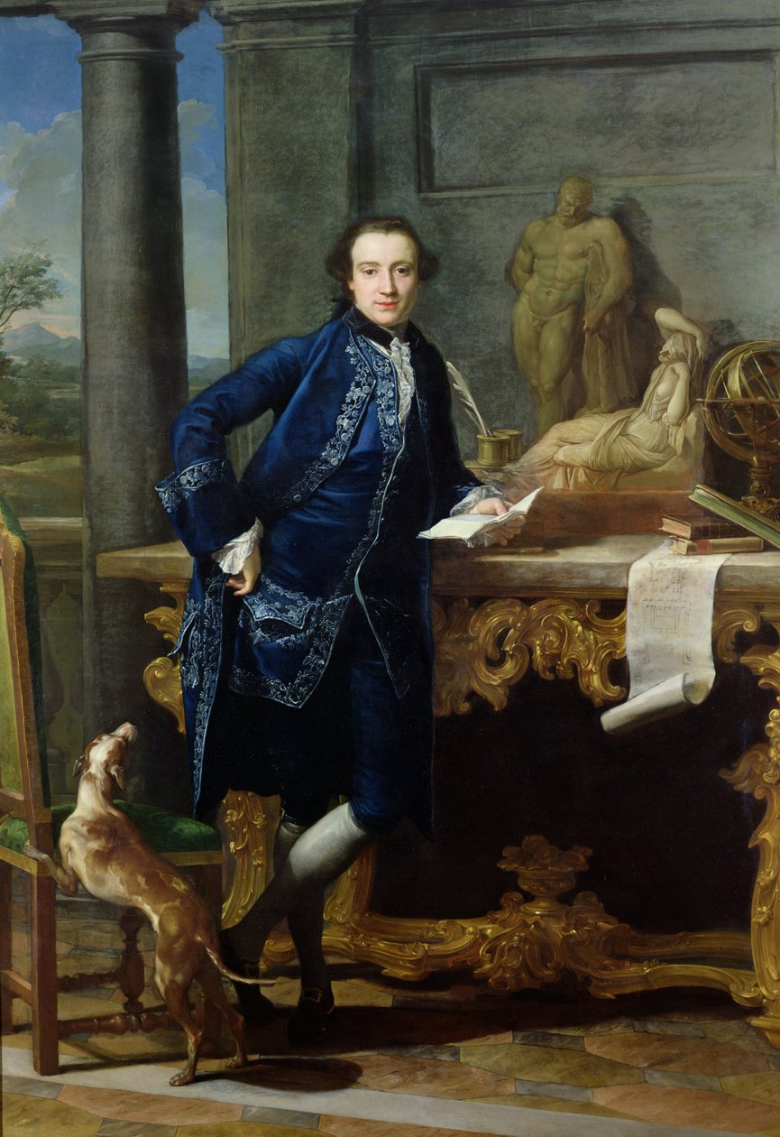 क्राउन पार्क का चार्ल्स जॉन क्राउल (1738-1811) का चित्रण, c.1761-62 द्वारा पोम्पेओ गिरोलामो बटोनी
