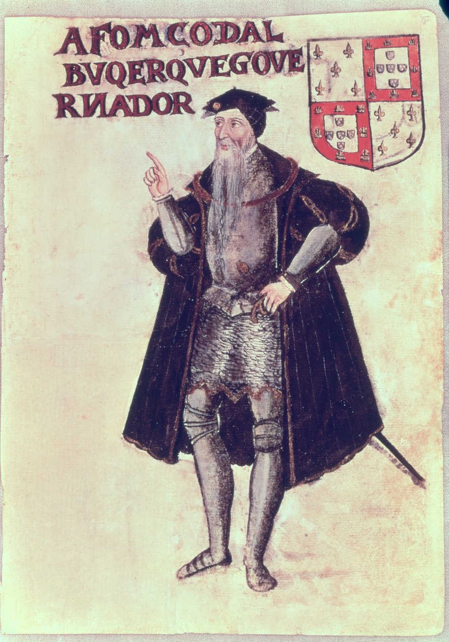 Affonso d&39;Albuquerque (1453-1515), इंडीज के पुर्तगाली वाइसराय द्वारा पुर्तगाली स्कूल