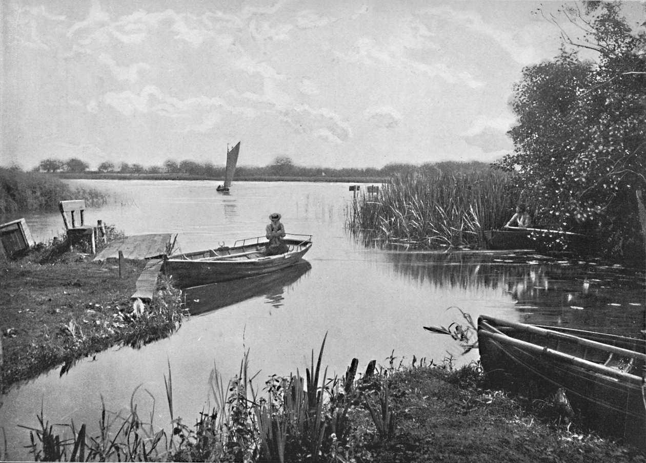 Wroxham Broad, Norfolk, c1896 द्वारा पोल्टन और सह