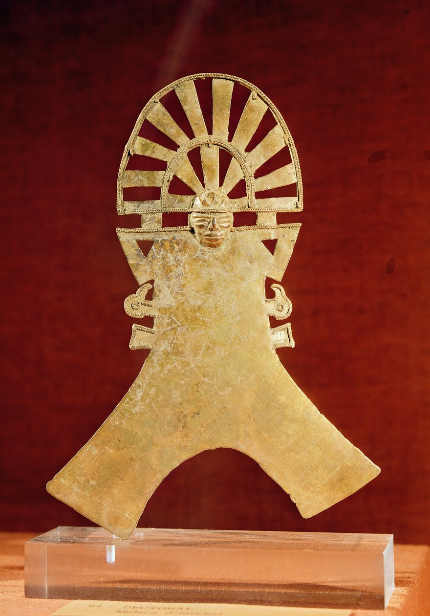 पेक्टोरल, मुइस्का संस्कृति, 1100-1500 (सोना) द्वारा पूर्व कोलंबियन