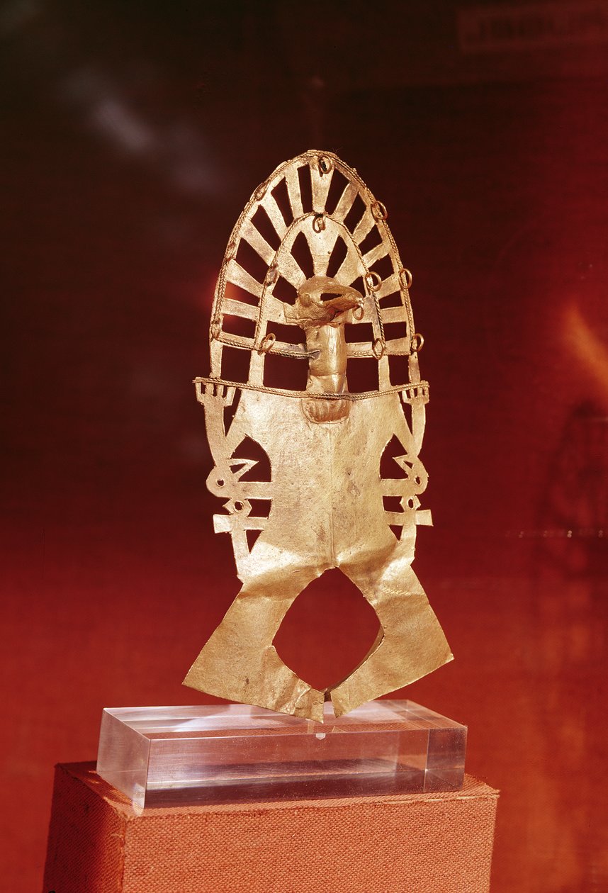 पेक्टोरल, मुइस्का संस्कृति, 1100-1500 (सोना) द्वारा पूर्व कोलंबियन