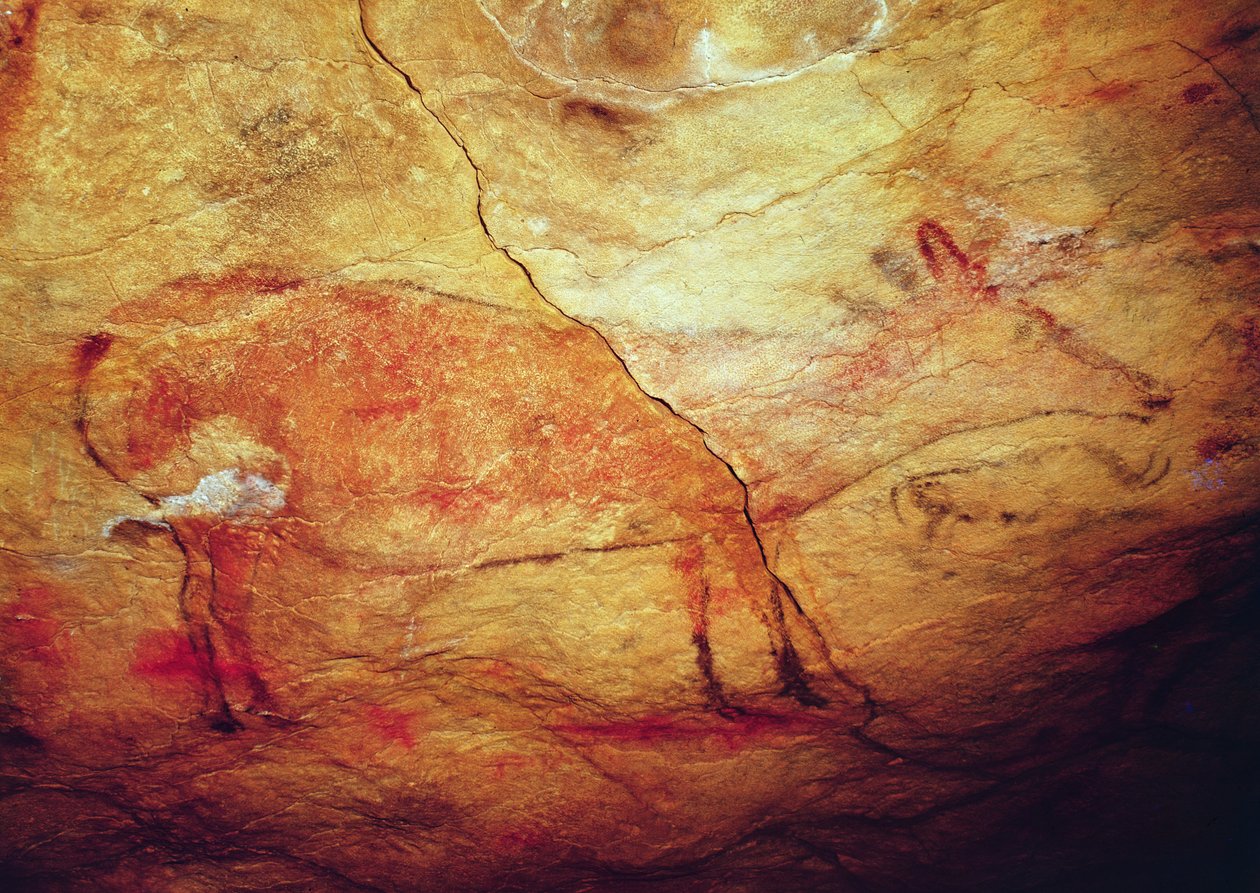 Altamira की गुफाओं से हरिण, c.15,000 ईसा पूर्व (गुफा चित्रकला) द्वारा प्रागैतिहासिक