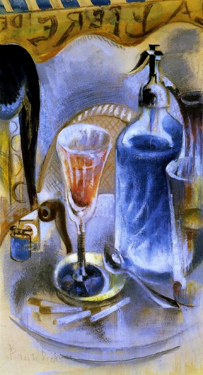 साइफन के साथ फिर भी जीवन, c.1930 (wc, gouache, कागज़ पर पेस्टल und charcoal) द्वारा विलियम प्रेस्टन डिकिंसन