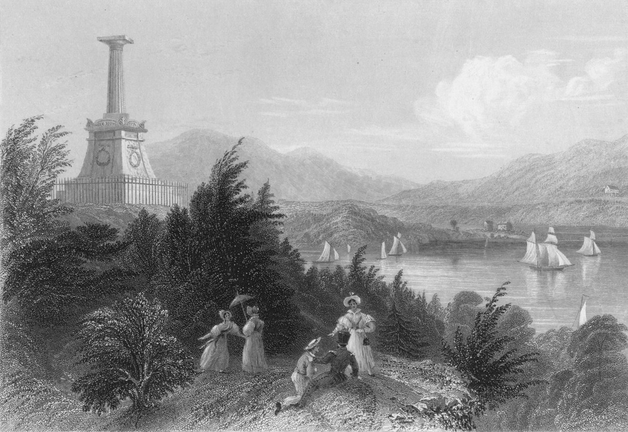 कोसियसको का मकबरा, 1837। द्वारा आर। यंग