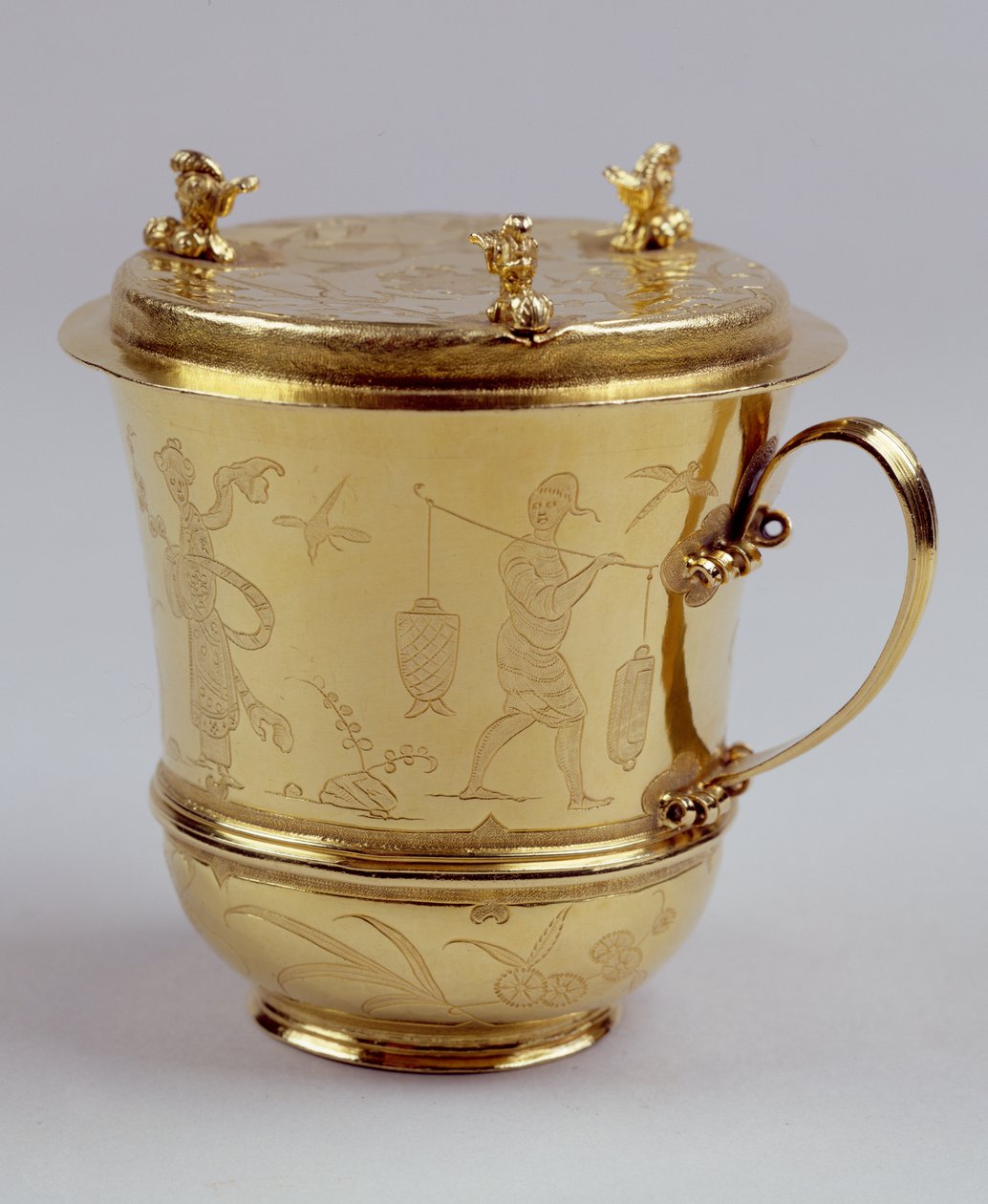 गोल्ड चॉकलेट कप, c.1685 (सिल्वर) (208938 देखें) द्वारा राल्फ लीक