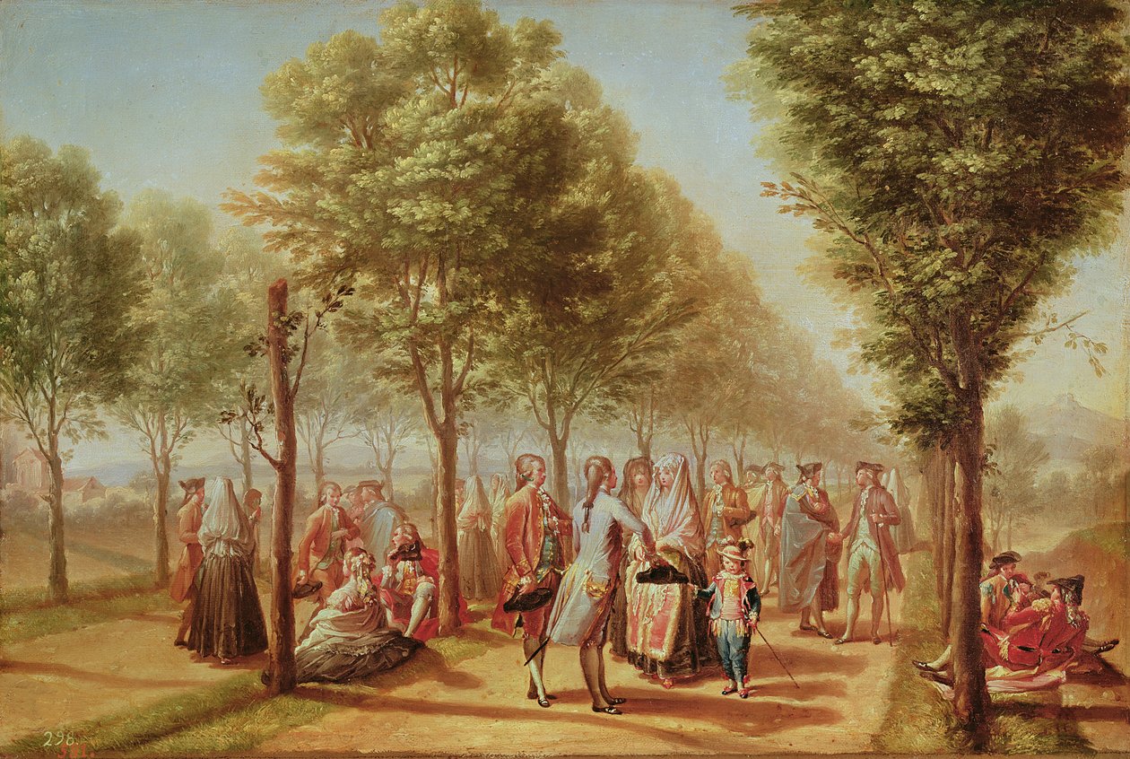 पेसो डी लास डेलिसिया, मैड्रिड, 1785-6 (109923 भी देखें) द्वारा रेमन बेयू वाई सुबियास