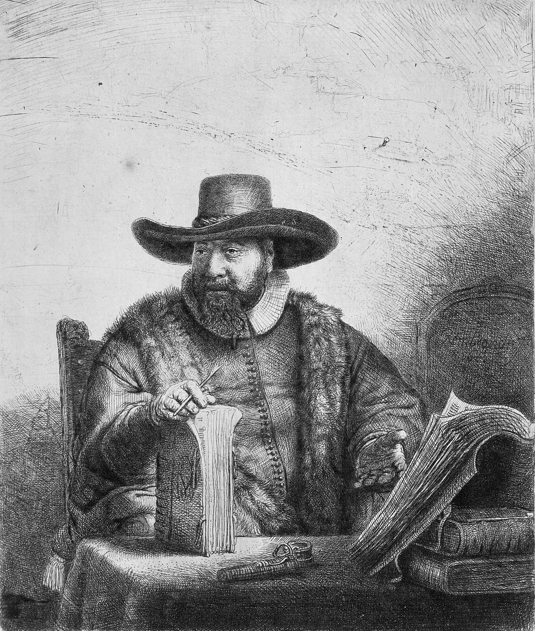कॉर्नेलियस क्लेज़ अंसलो (1592-1646) 1640 (242867 देखें) द्वारा रिमब्रांड वैन रिजन
