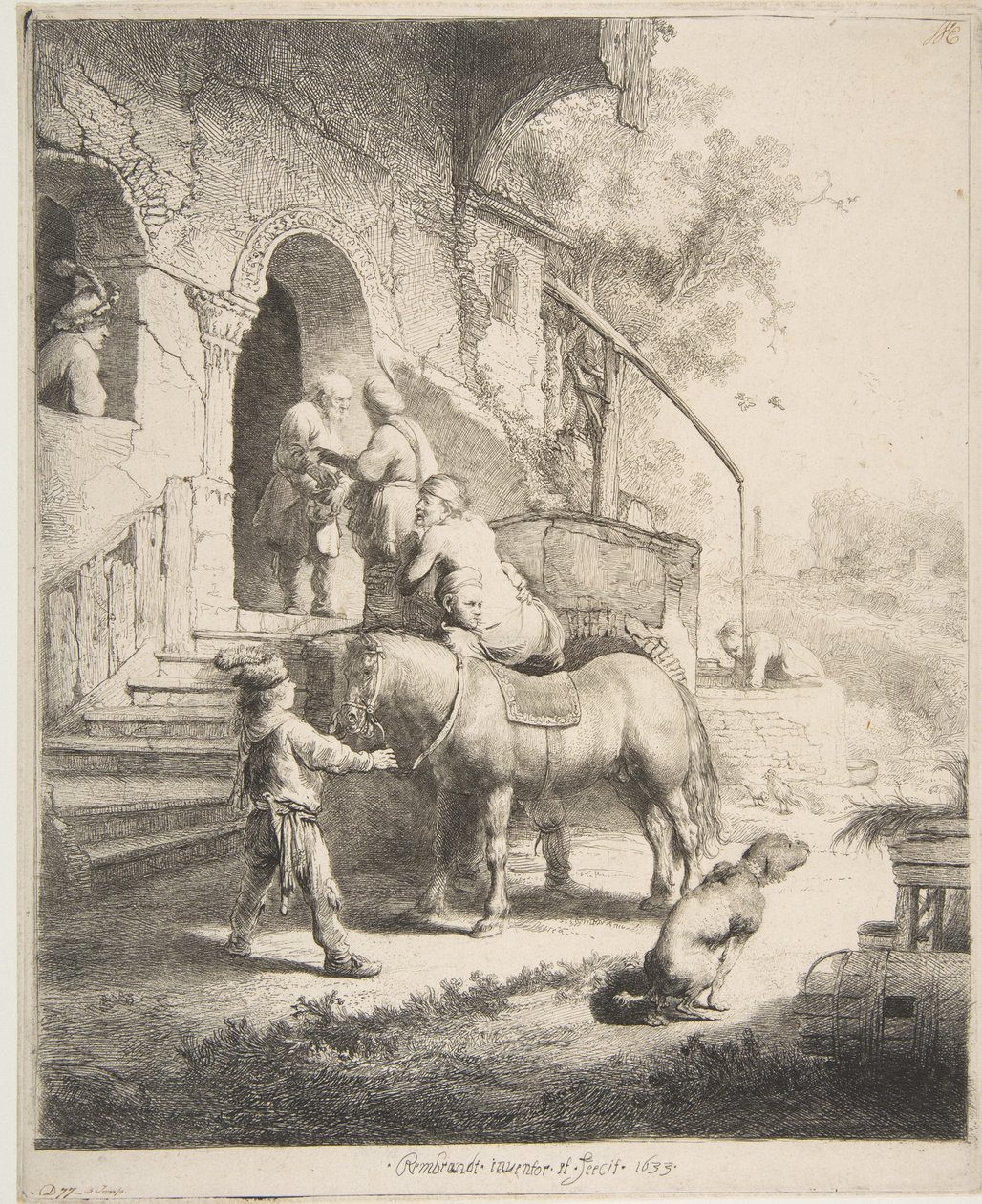 द गुड समैरिटन, 1633। द्वारा रिमब्रांड वैन रिजन
