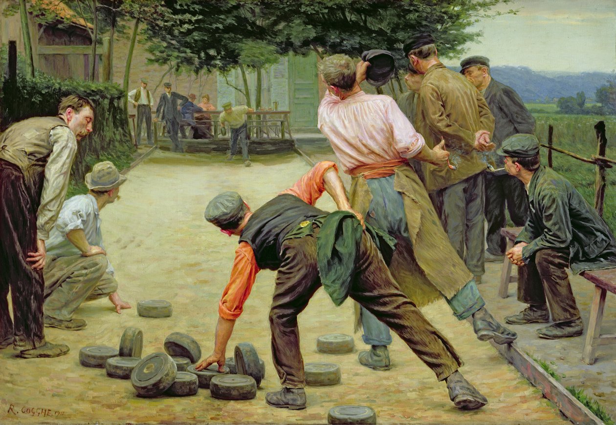 ए गेम ऑफ़ बॉर्ल्स इन फ़्लैंडर्स, 1911 द्वारा रेमी कोघे