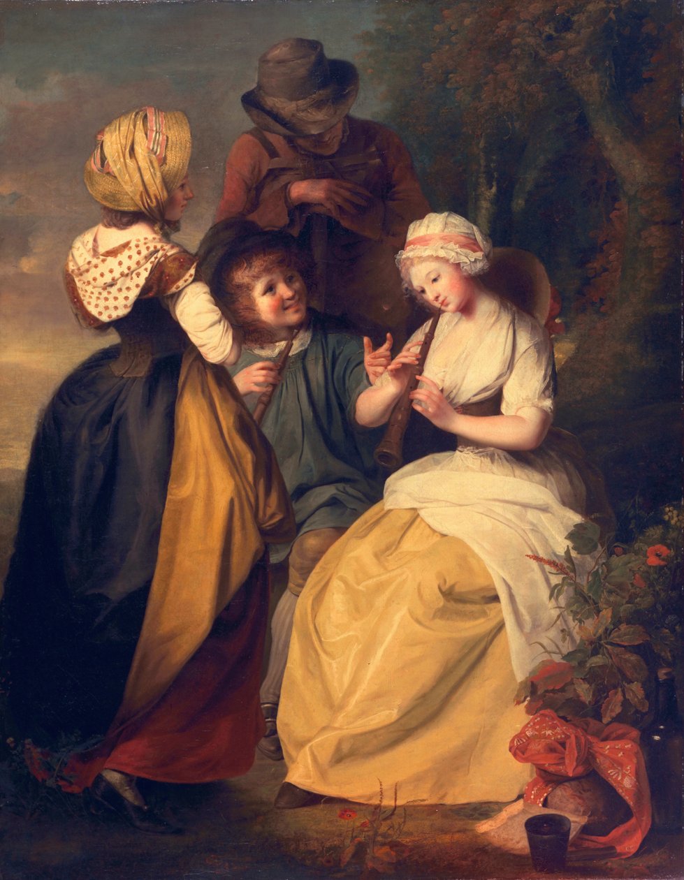 फ्लैजियोलेट खिलाड़ी, c.1780s द्वारा रेव्ह मैथ्यू विलियम पीटर्स
