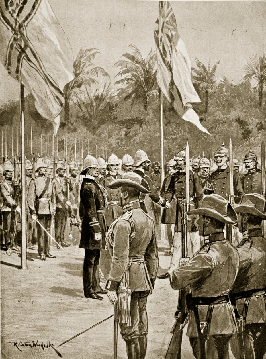 ब्रिटिश और जर्मनों के बीच न्यू गिनी का विभाजन, 1884 द्वारा रिचर्ड केटन वुडविले जूनियर