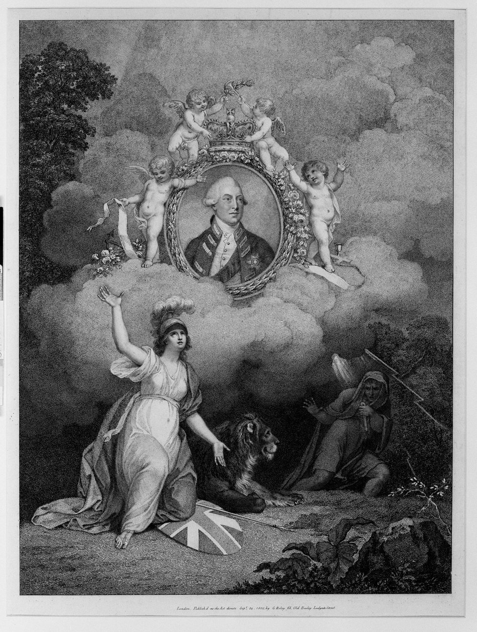 किंग जॉर्ज III (1738-1820), फ्रांसिस बार्टोलोजी (1727-1815) 1802 (उत्कीर्णन उत्कीर्णन) द्वारा उत्कीर्ण द्वारा रिचर्ड कॉर्बोल्ड