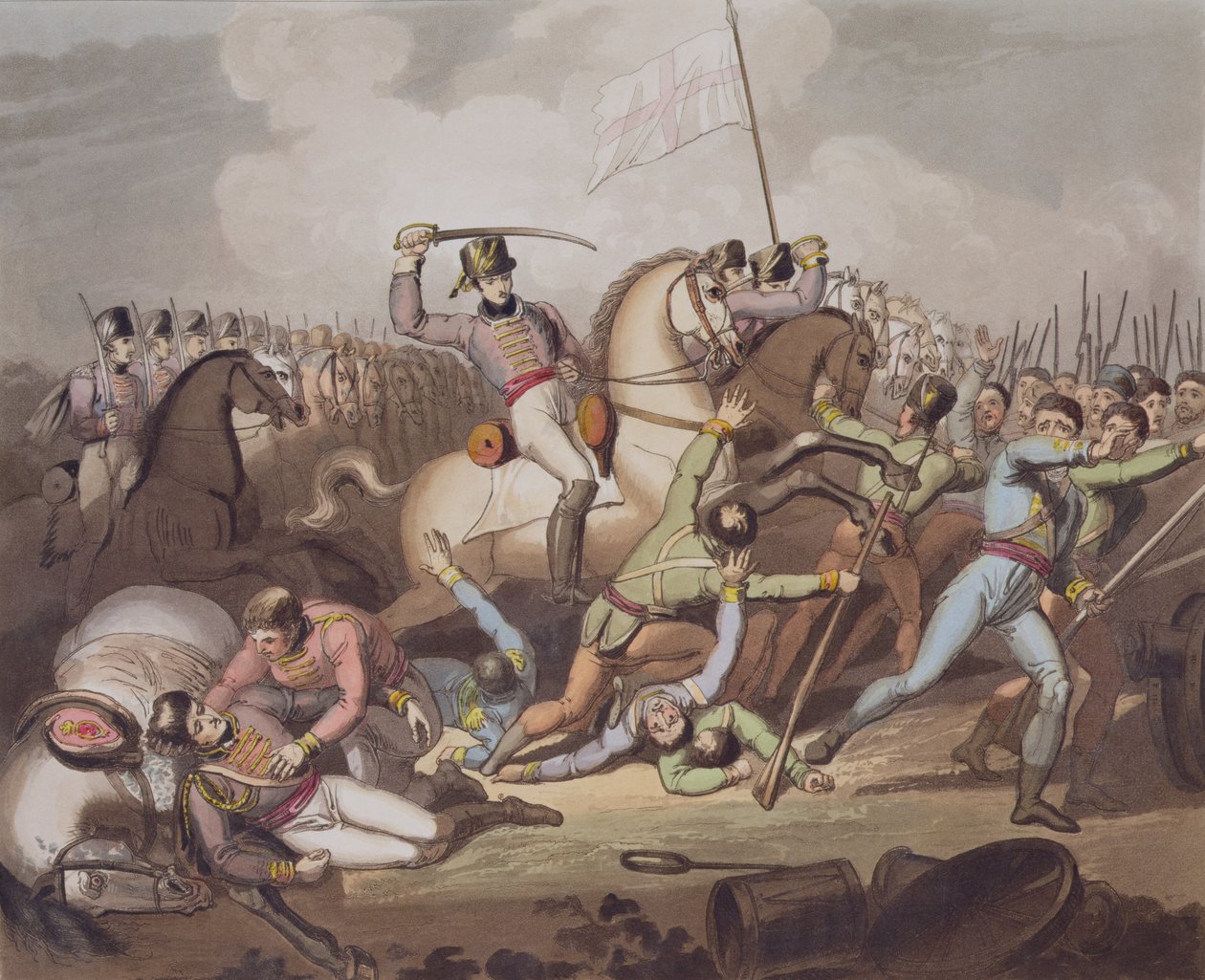सलामांका, 21 जुलाई 1812, टी। फील्डिंग, पब द्वारा उत्कीर्ण &39;द विक्ट्रीज ऑफ द ड्यूक ऑफ वेलिंगटन&39; से 1819 द्वारा रिचर्ड वेस्टल