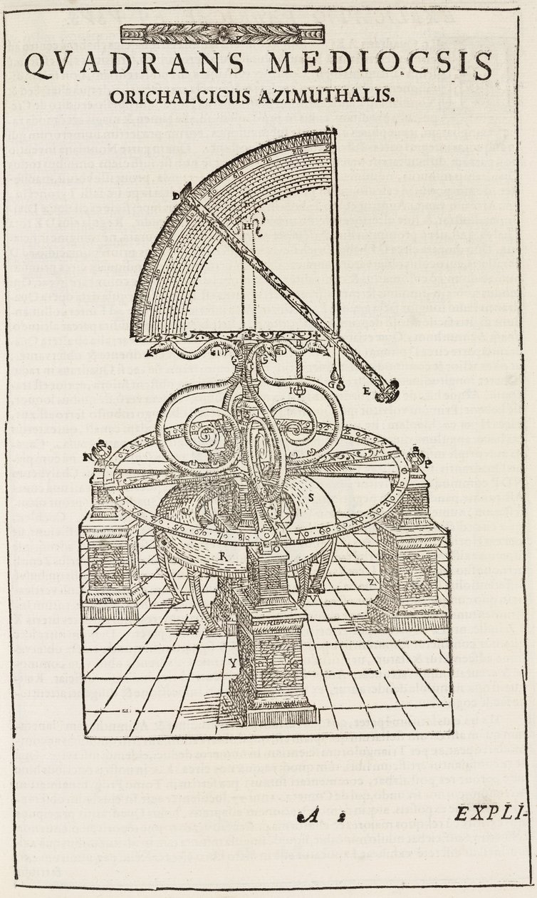 टाइको ब्राहे का चतुर्थांश (उल्टा), c 1577 द्वारा रिचर्ड (बाद में) डड्डो
