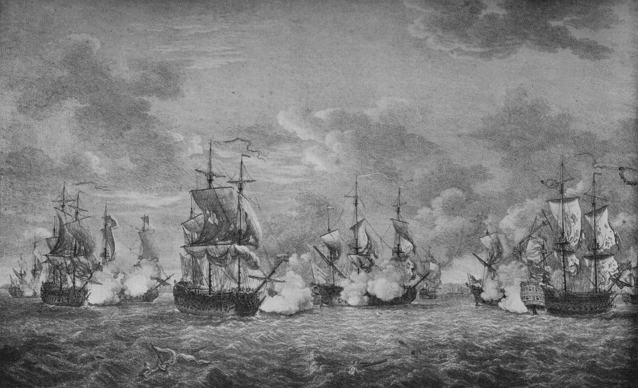 कैप-फ़्रैंक की लड़ाई, c1760 द्वारा रिचर्ड पैटन