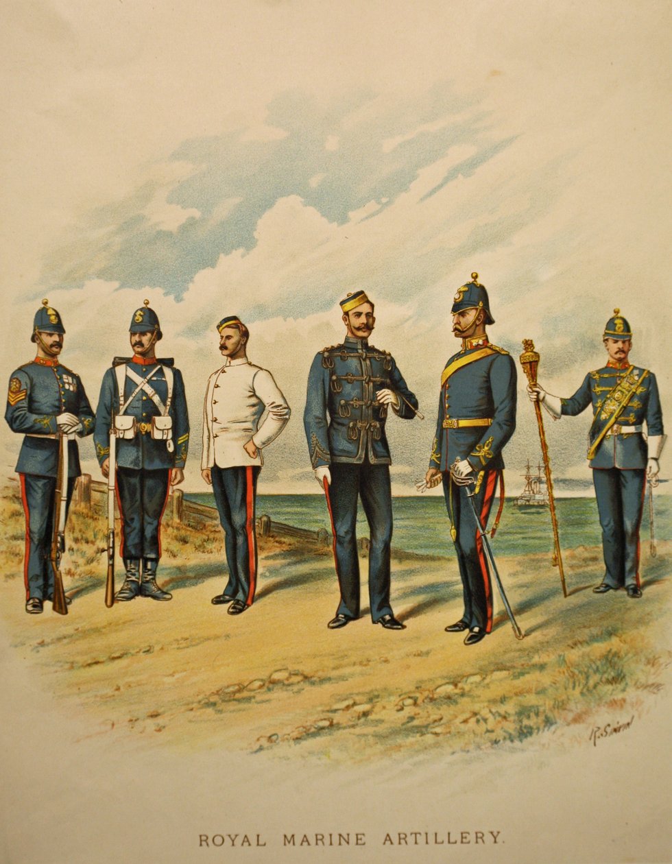 रॉयल मरीन आर्टिलरी, 1897 द्वारा रिचर्ड सिम्किन