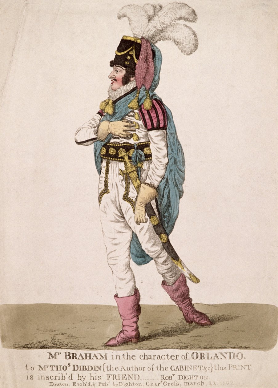 शेक्सपियर के &39;ऐज़ यू लाइक इट&39; के पब से मिस्टर ब्रह्मा, पब। 1802 द्वारा रॉबर्ट डाइटन