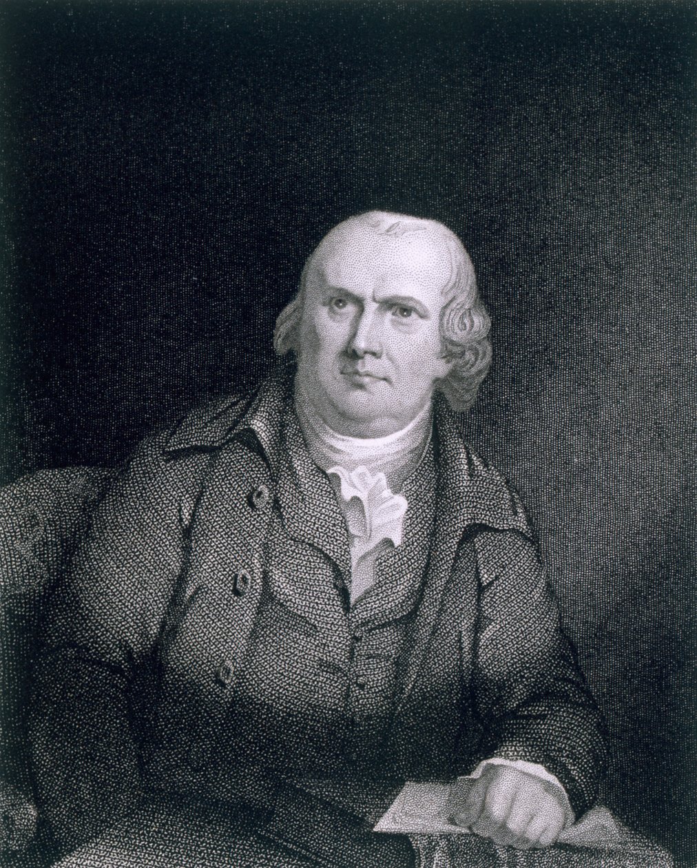 जेम्स बीटन लॉन्गस्रे (1794-1869) द्वारा मूल की नकल के बाद थॉमस बी वेल्च (1814-74) द्वारा उत्कीर्ण रॉबर्ट मॉरिस (1733-1806) द्वारा रॉबर्ट एज पाइन