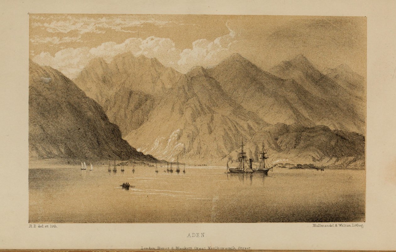रॉबर्ट एल्वेस (1819-1878) द्वारा एडेन, वॉटरकलर पेंटिंग, नॉरफ़ॉक के एक अमीर युवा ब्रिटिश सज्जन द्वारा रॉबर्ट एल्वेस