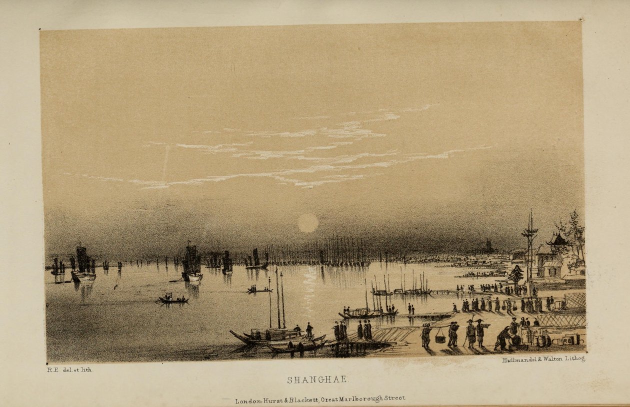 नॉरफ़ॉक के एक अमीर युवा ब्रिटिश सज्जन, रॉबर्ट एल्वेस (1819-1878) द्वारा शेन्घे, जल रंग पेंटिंग द्वारा रॉबर्ट एल्वेस