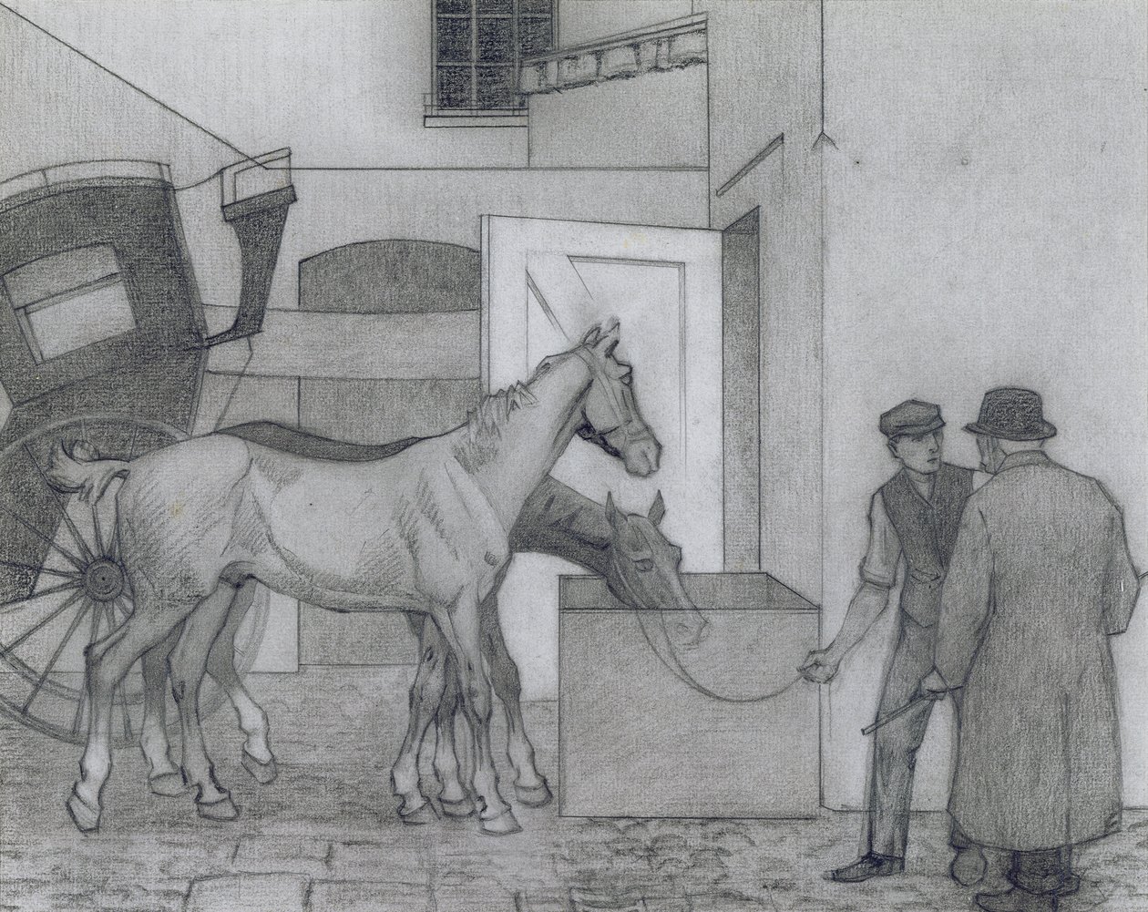 क्रोक, c.1924 (कागज पर क्रेयॉन) द्वारा रॉबर्ट पोलहिल बेवन