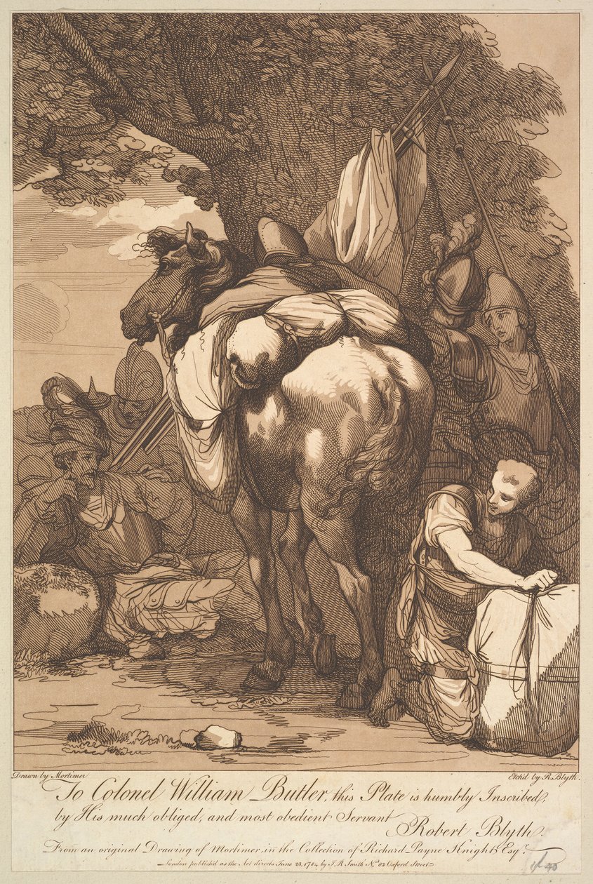 23 अक्टूबर, 1784 को सोल्जर्स के साथ पैखोरसे। द्वारा रॉबर्ट ब्लिथ