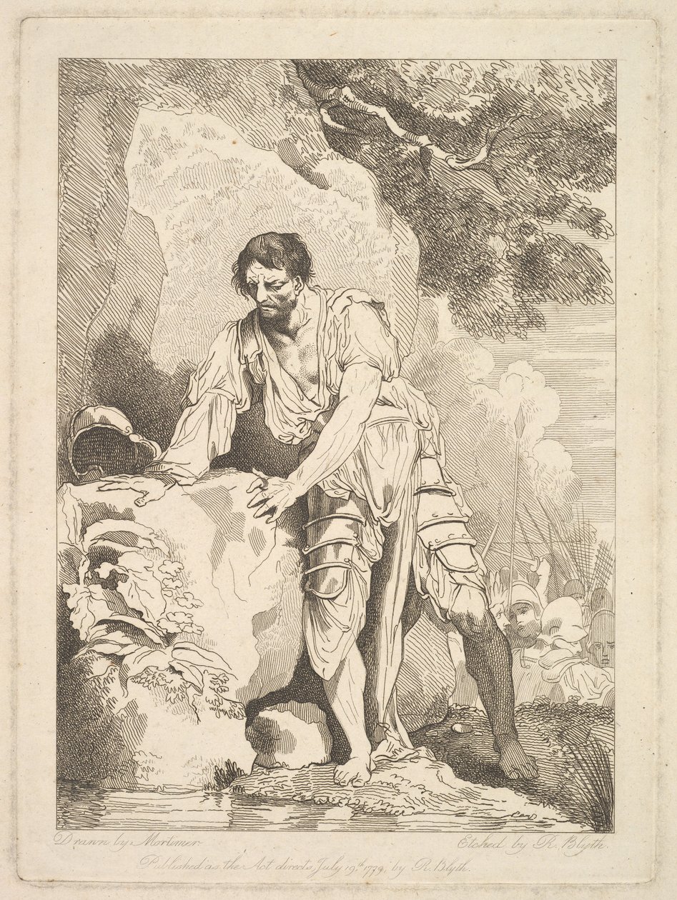 19 जुलाई, 1779 को युद्ध से घायल हुए सेवानिवृत्त। द्वारा रॉबर्ट ब्लिथ