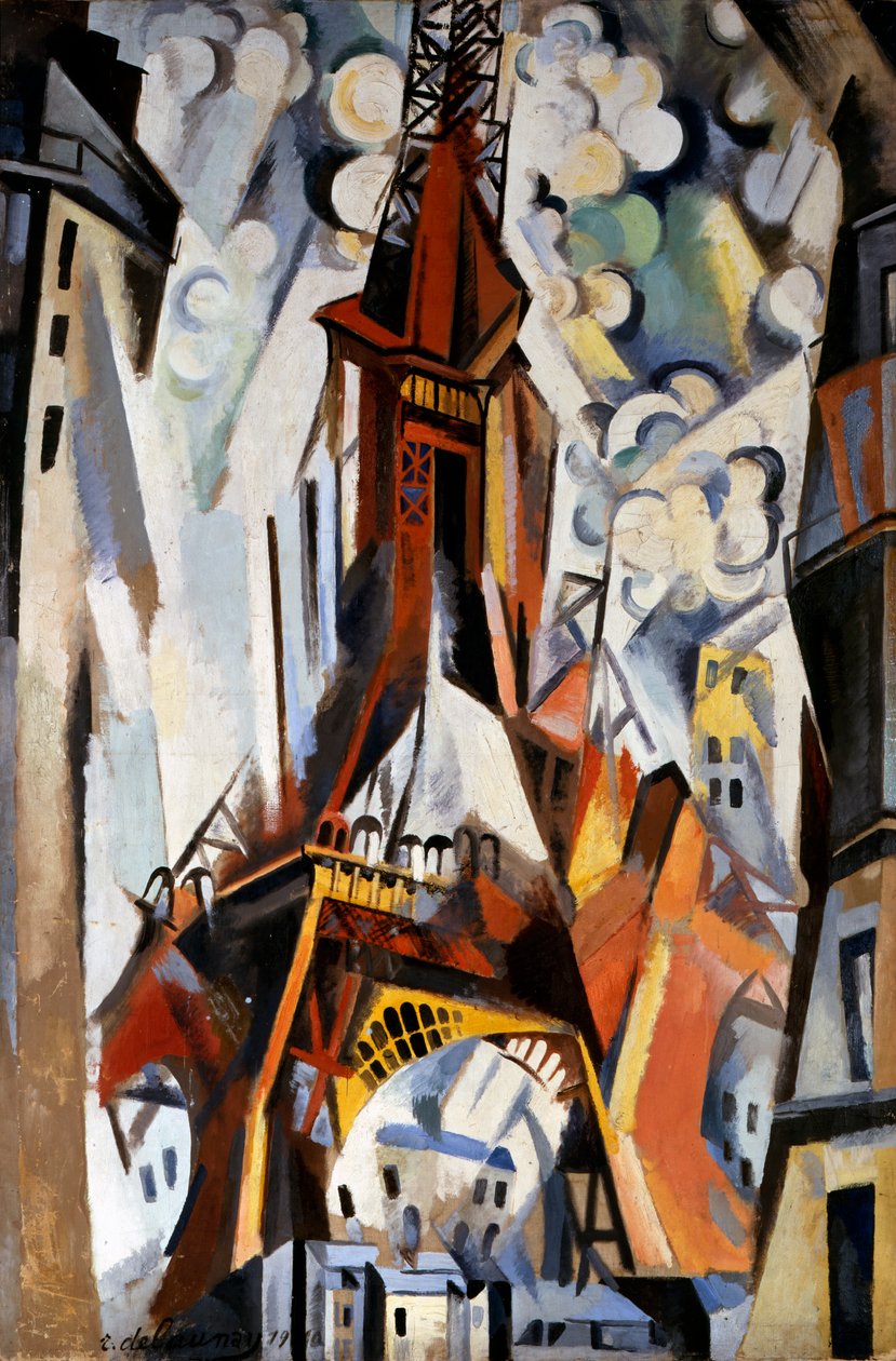 एफिल टॉवर, 1910-1911 द्वारा रॉबर्ट Delaunay