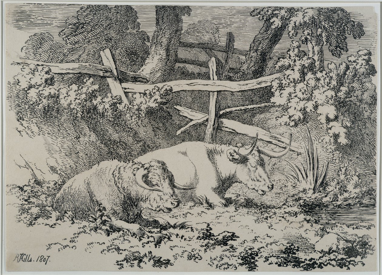 मवेशी विश्राम, 1807 द्वारा रॉबर्ट हिल्स