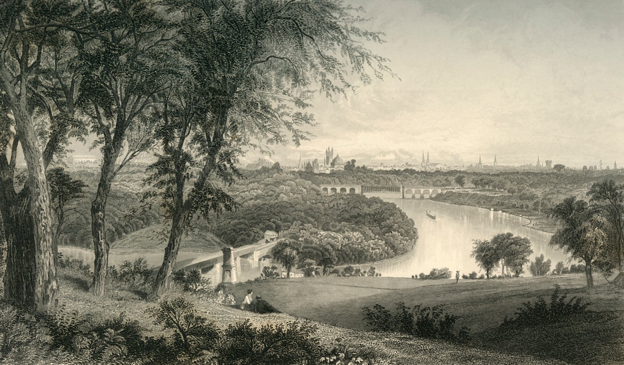 बेलमोंट, वेस्ट पार्क, 1874 से फिलाडेल्फिया। द्वारा रॉबर्ट हिंसेलवुड