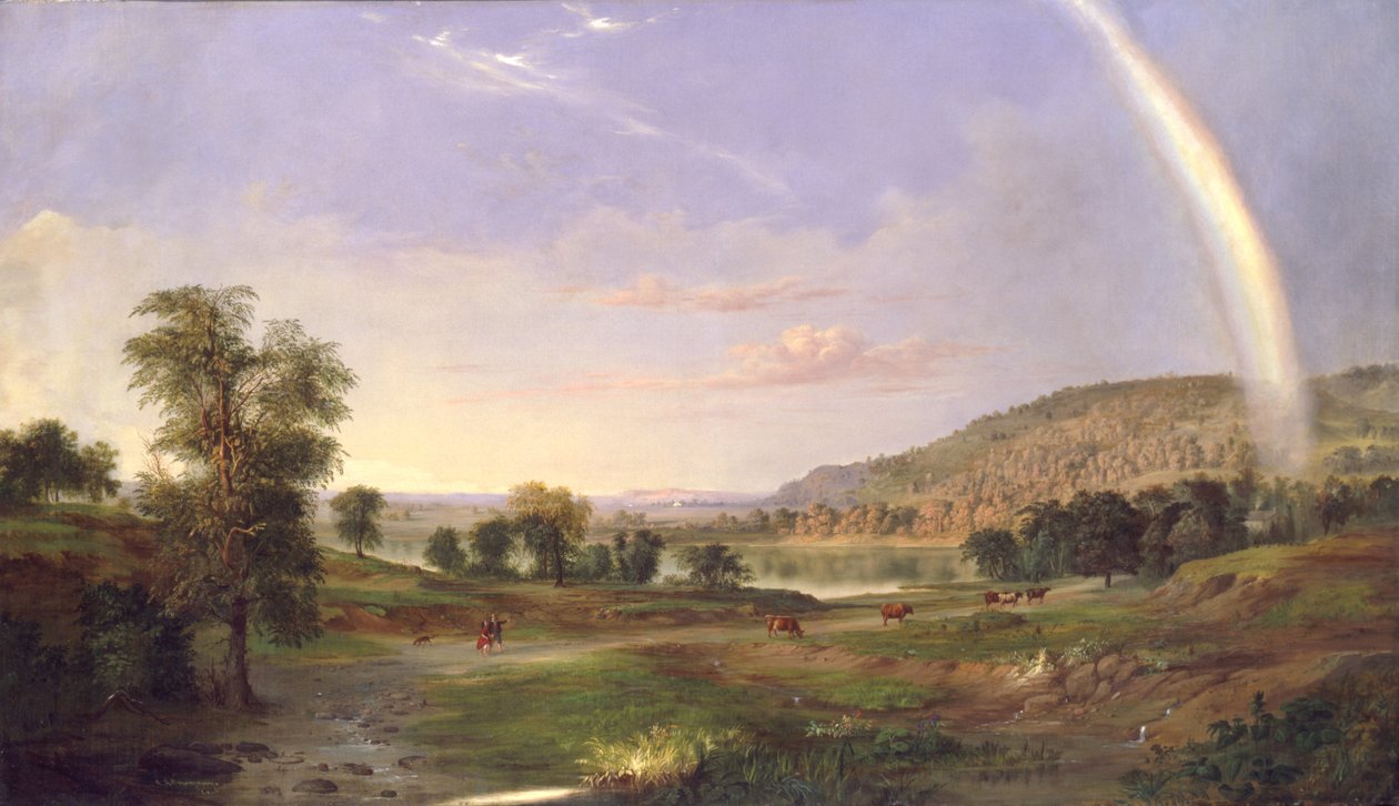 रेनबो के साथ लैंडस्केप, 1859। द्वारा रॉबर्ट सेल्डन डंकनसन