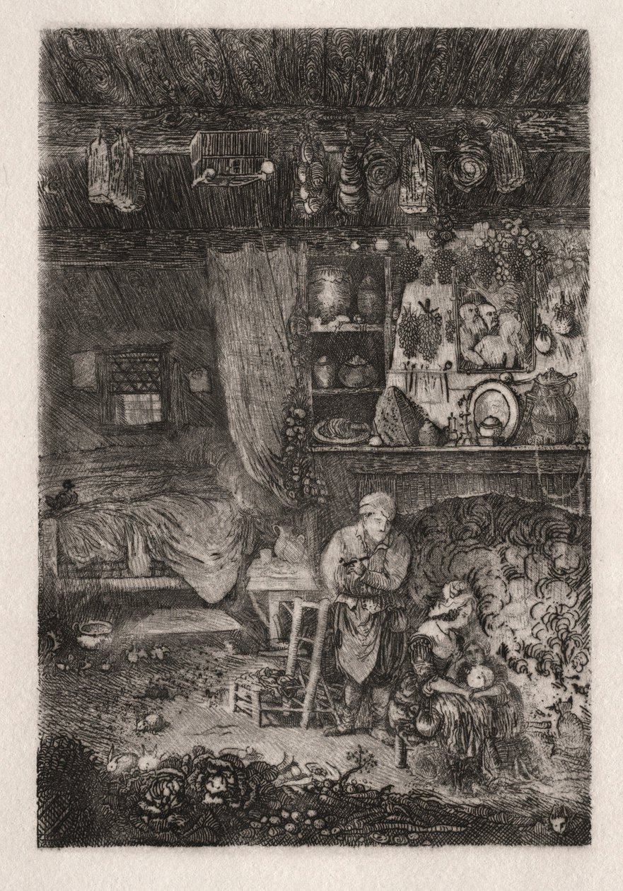 फ्लेमिश इंटीरियर, 1856-66। द्वारा रोडोलफे ब्रेज़िन