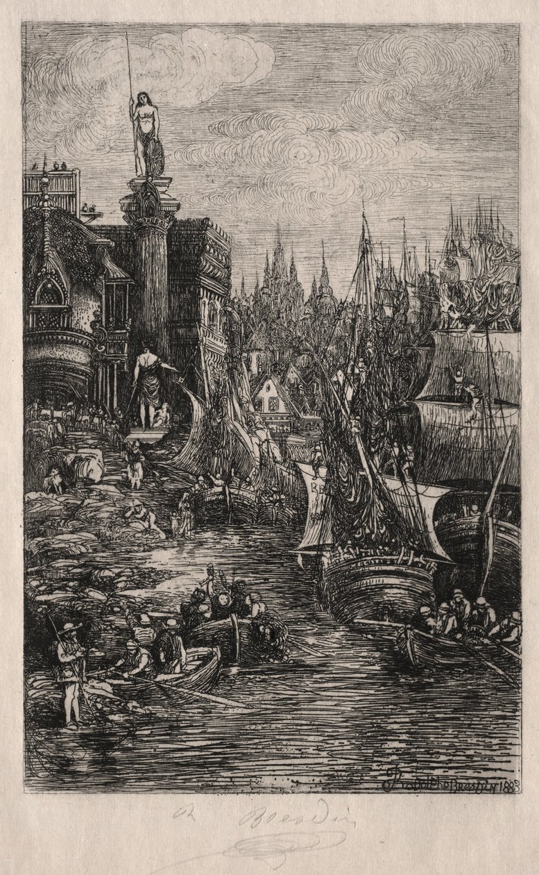 माई ड्रीम, 1883। द्वारा रोडोलफे ब्रेज़िन