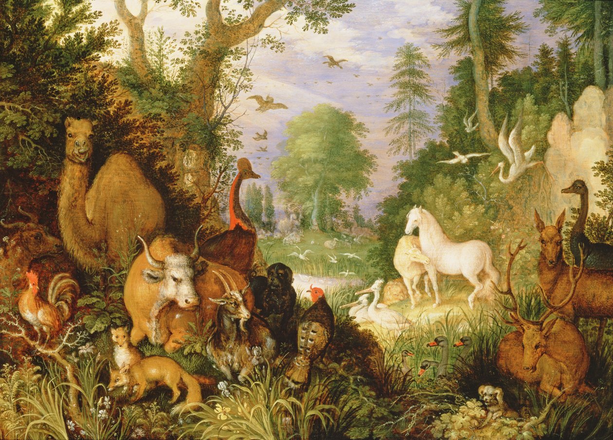 ऑर्फ़ियस चार्मिंग द एनिमल, सी .186 (पैनल) द्वारा रोलांड जैकब्स Savery