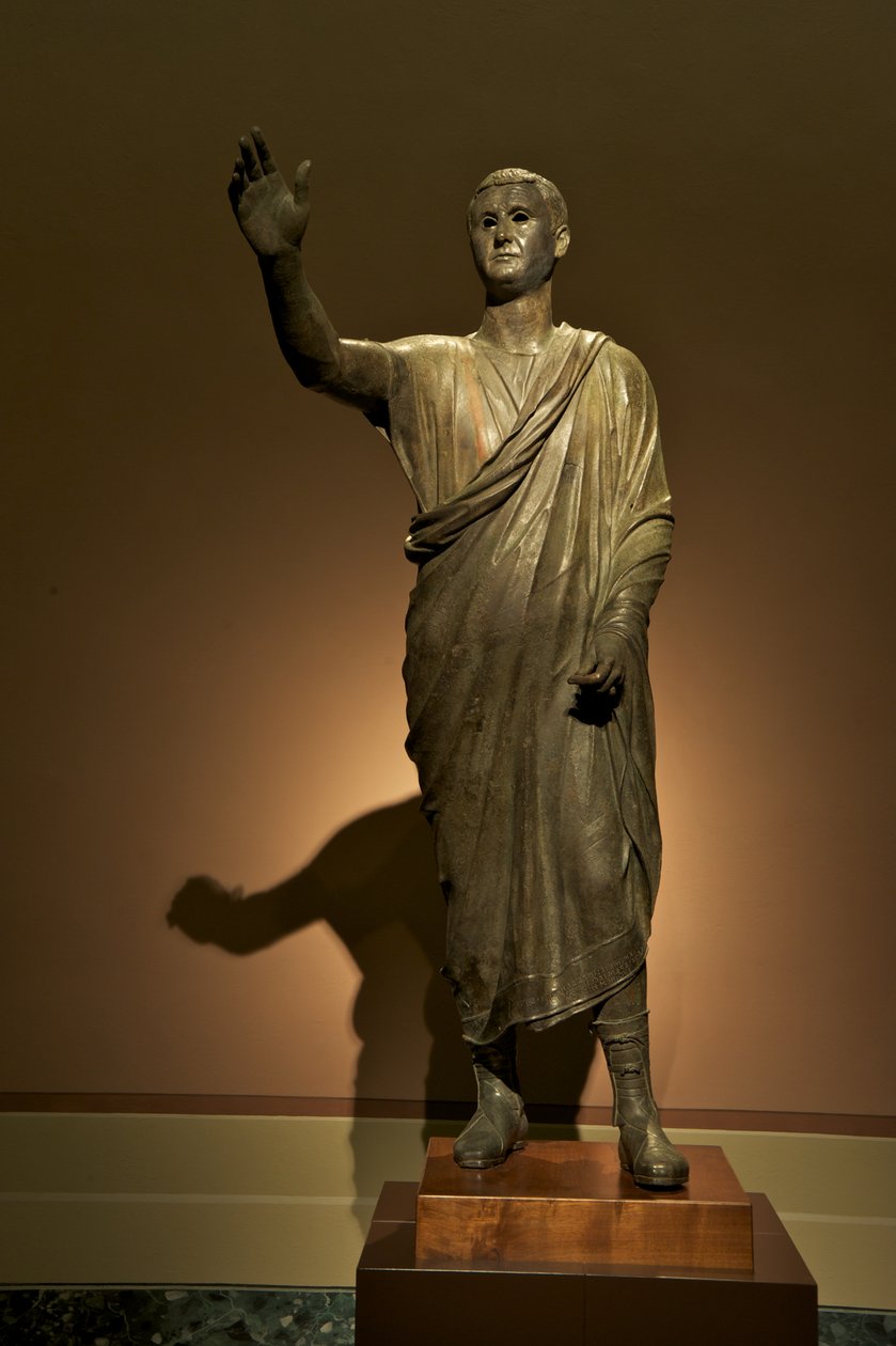 Aule Metele, L&39;Arringatore, Orator (कांस्य) द्वारा उपन्यास