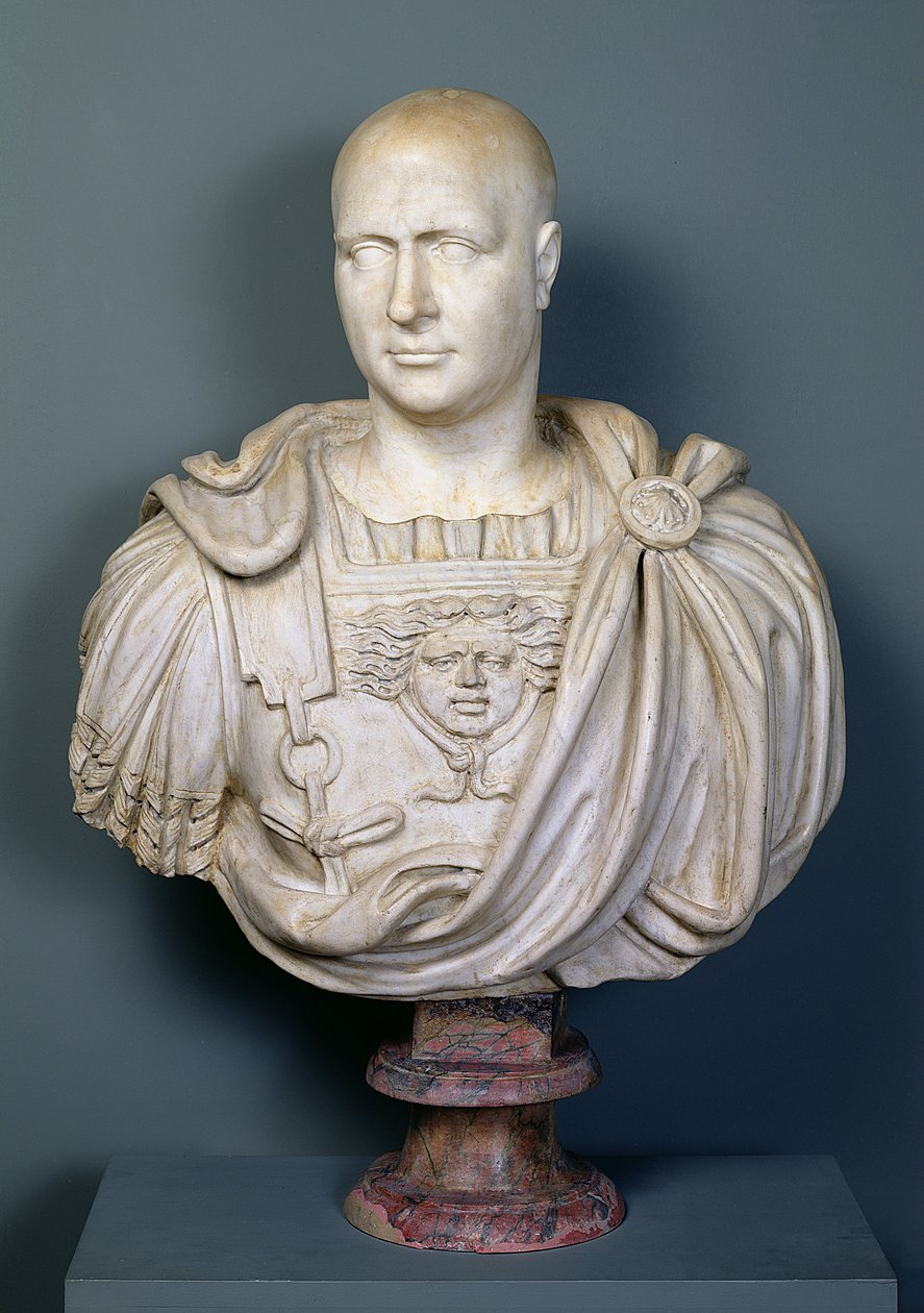 Scipio &39;अफ्रिकानुस&39; (237-183 ईसा पूर्व) (संगमरमर) की बस्ट द्वारा उपन्यास