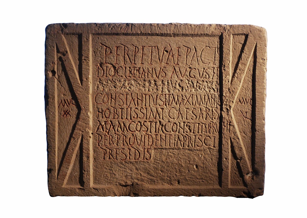 एक रोमन सेना पद पर शिलालेख, योत्वता, दक्षिणी नेगेव, इज़राइल, c.297-303 AD द्वारा उपन्यास